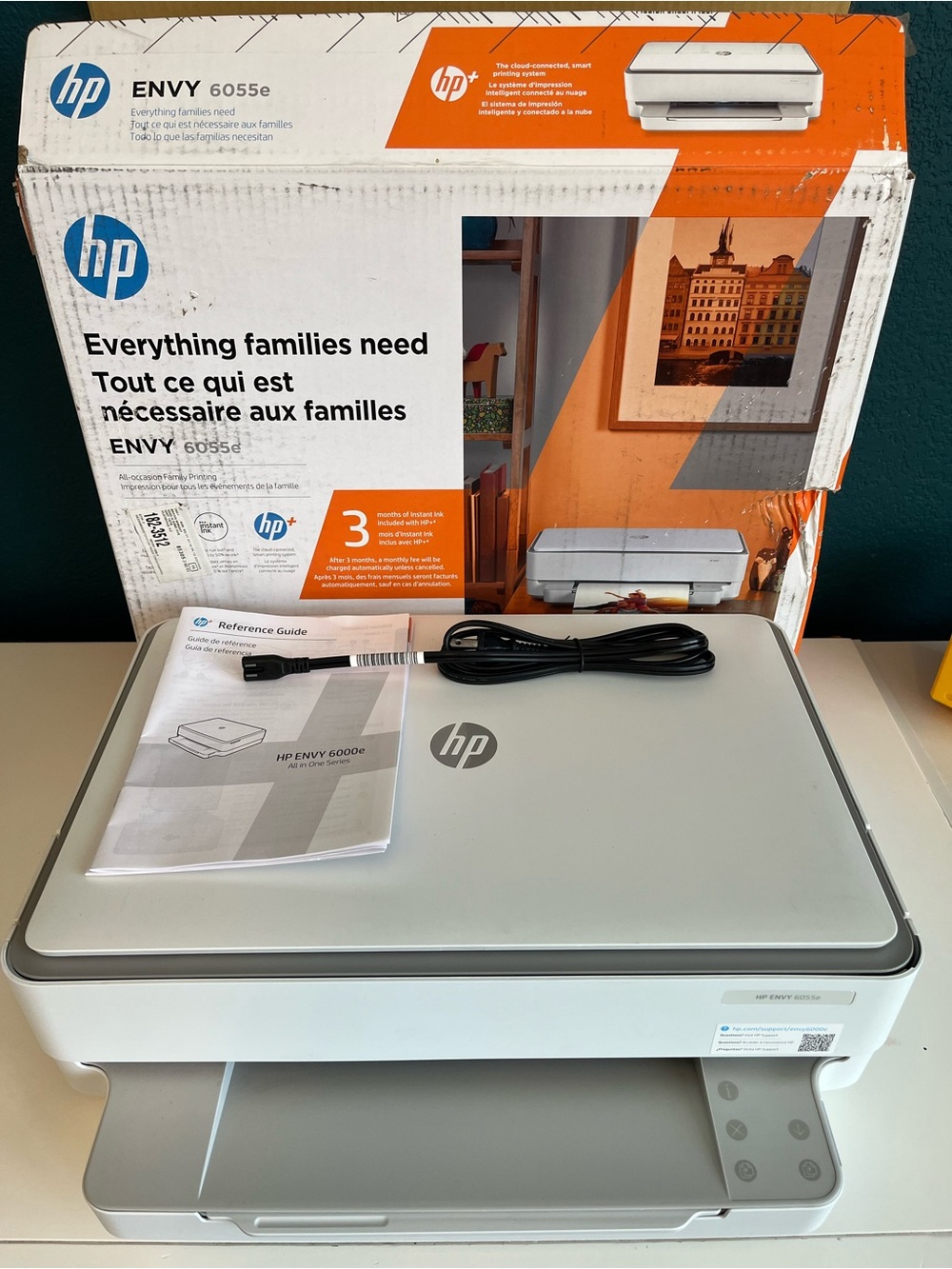 HP Envy All-in-One Printer - White/Silver